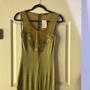 Marciano green Dress with crochet  Detail